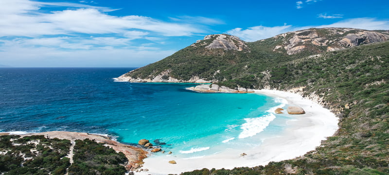 One of the most famous and best beaches around Albany is Little Beach in Two Peoples Bay