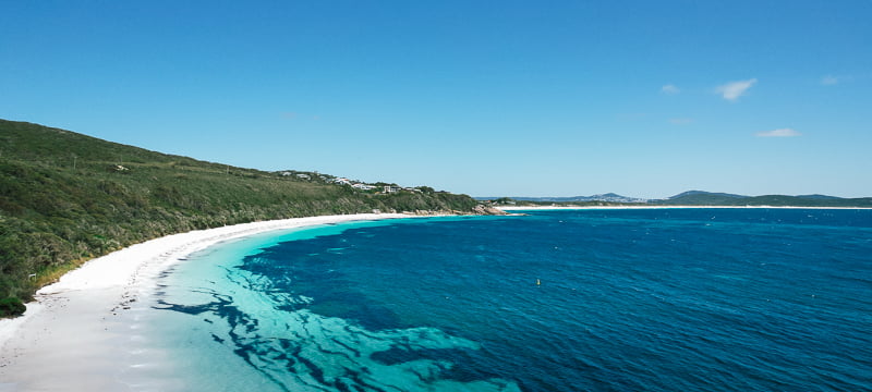 One of the best beaches around Albany is Frenchman Bay