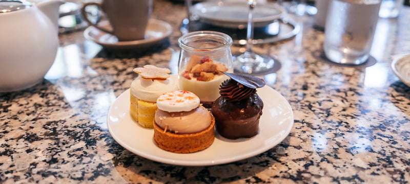 Plate of sweet treats at The Westin, one of the best High Tea in Perth