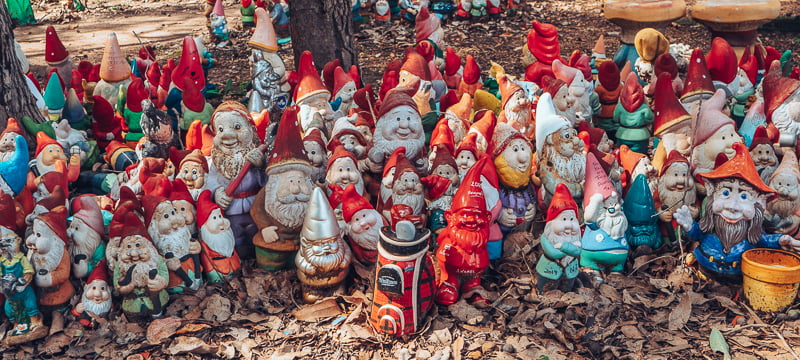 Hundreds of gnomes at Gnomesville in Western Australia