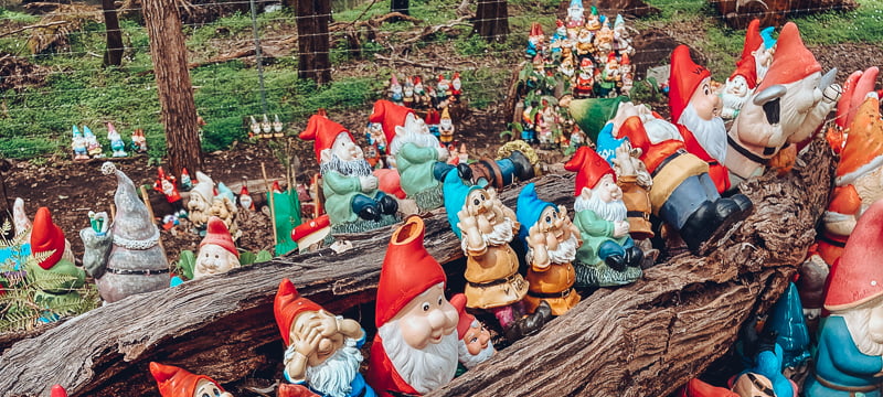 Hundreds of gnomes at Gnomesville in Western Australia