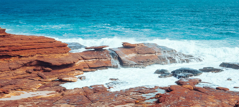 View of Pot Alley and Mushroom Rock in Kalbarri National Park