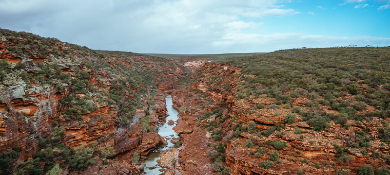 The lookout at Z-Bend in Kalbarri National Park