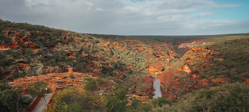The Z-Bend Lookout in Kalbarri National Park