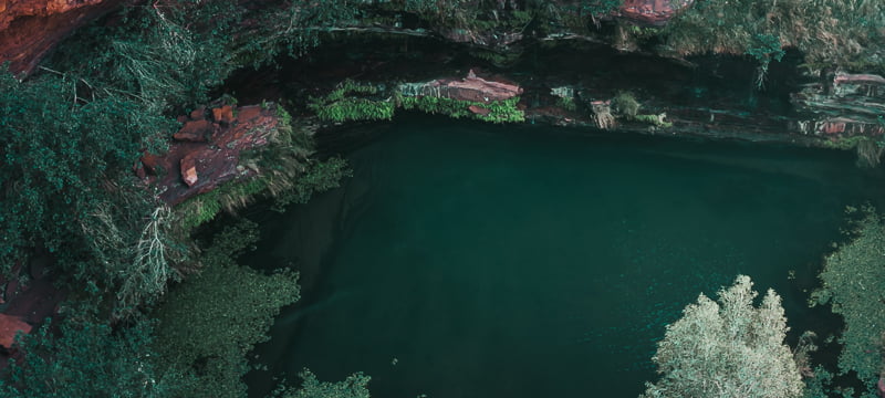 View of Fern Pool at Karijini National Park
