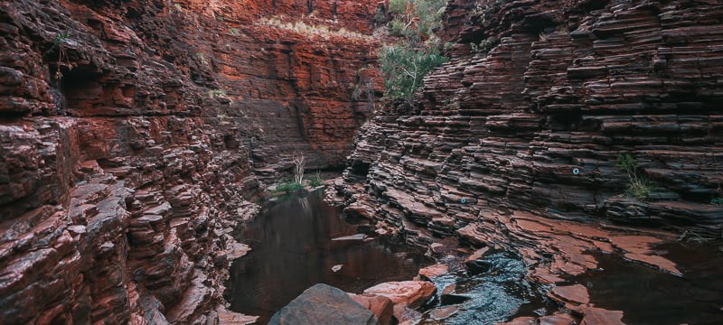 The red iron rocks of Karijini National Park