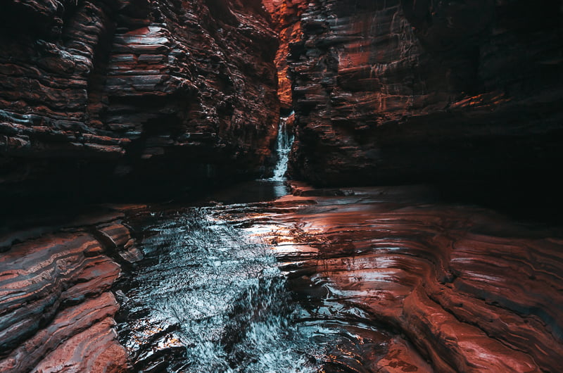 A view of the red gorges of Karijini National Park